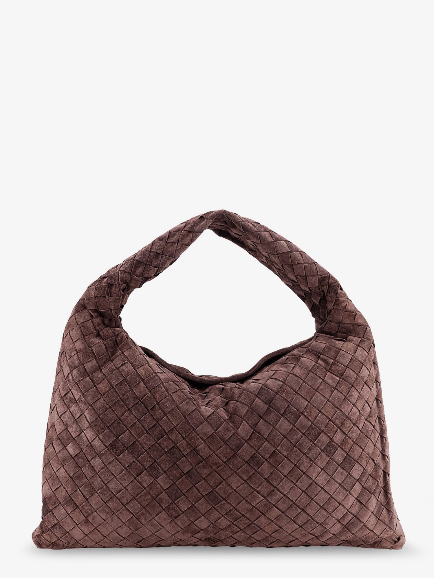 Hop leather shoulder bag with Intrecciato effect BOTTEGA VENETA