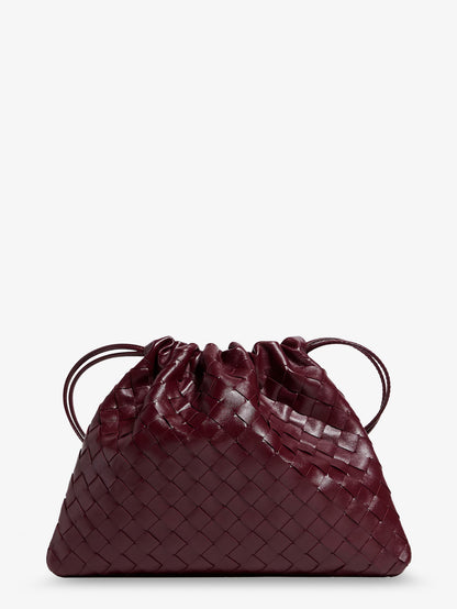 Pochette Dustbag Medium in pelle con effetto Intrecciato thumbnail