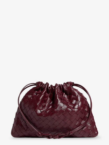 Pochette Dustbag Medium in pelle con effetto Intrecciato thumbnail