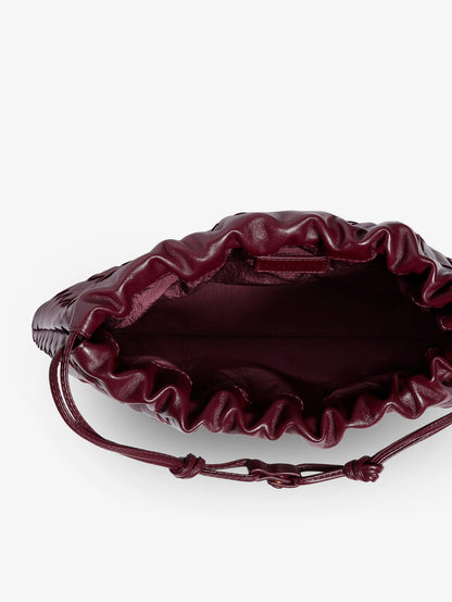 Pochette Dustbag Medium in pelle con effetto Intrecciato thumbnail