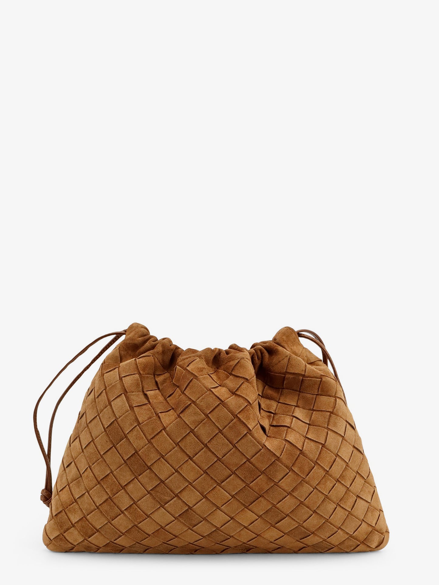 Medium Dustbag in suede with Intrecciato effect
