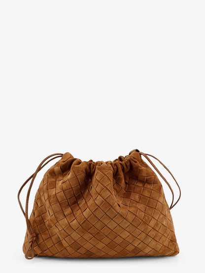 Medium Dustbag in suede with Intrecciato effect thumbnail