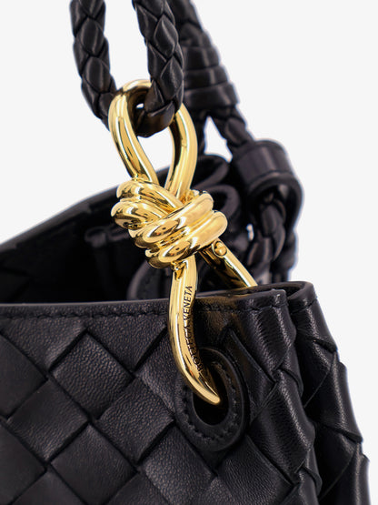 Parachute leather shoulder bag with Intrecciato motif and Knot detail thumbnail