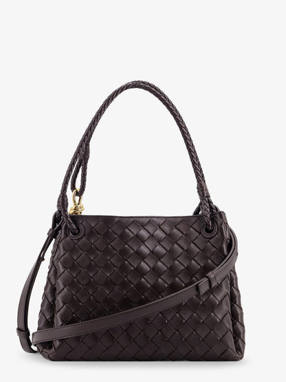 Borsa a spalla Parachute in pelle con motivo Intrecciato e dettaglio Knot thumbnail