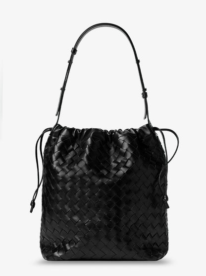 Bucket Intrecciato Biblioteca leather shoulder bag thumbnail