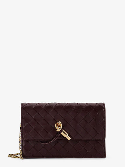 Leather crossbody bag with Intrecciato motif thumbnail