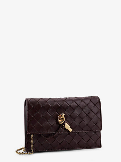 Leather crossbody bag with Intrecciato motif thumbnail