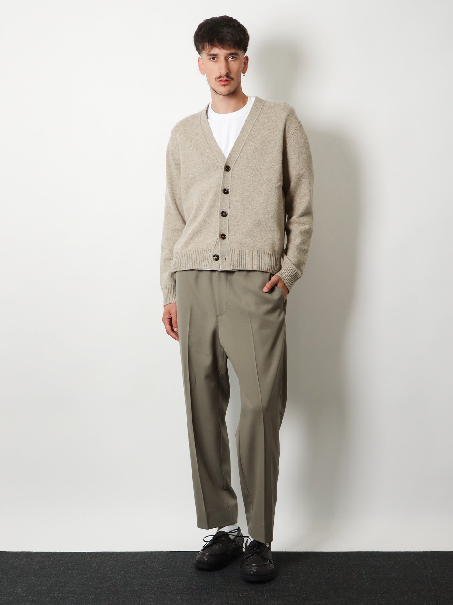Light Wool trousers with drawstring