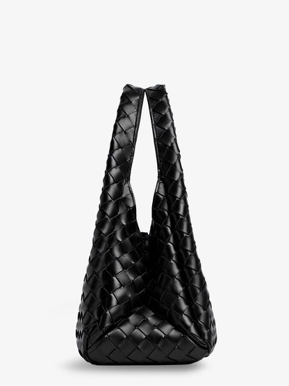 Campana leather shoulder bag with Intrecciato motif thumbnail