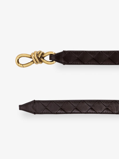 Leather belt with Intrecciato motif thumbnail