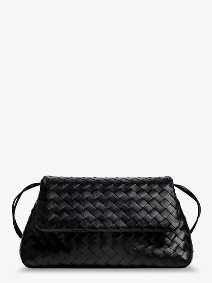 Leather shoulder bag with Intrecciato pattern thumbnail