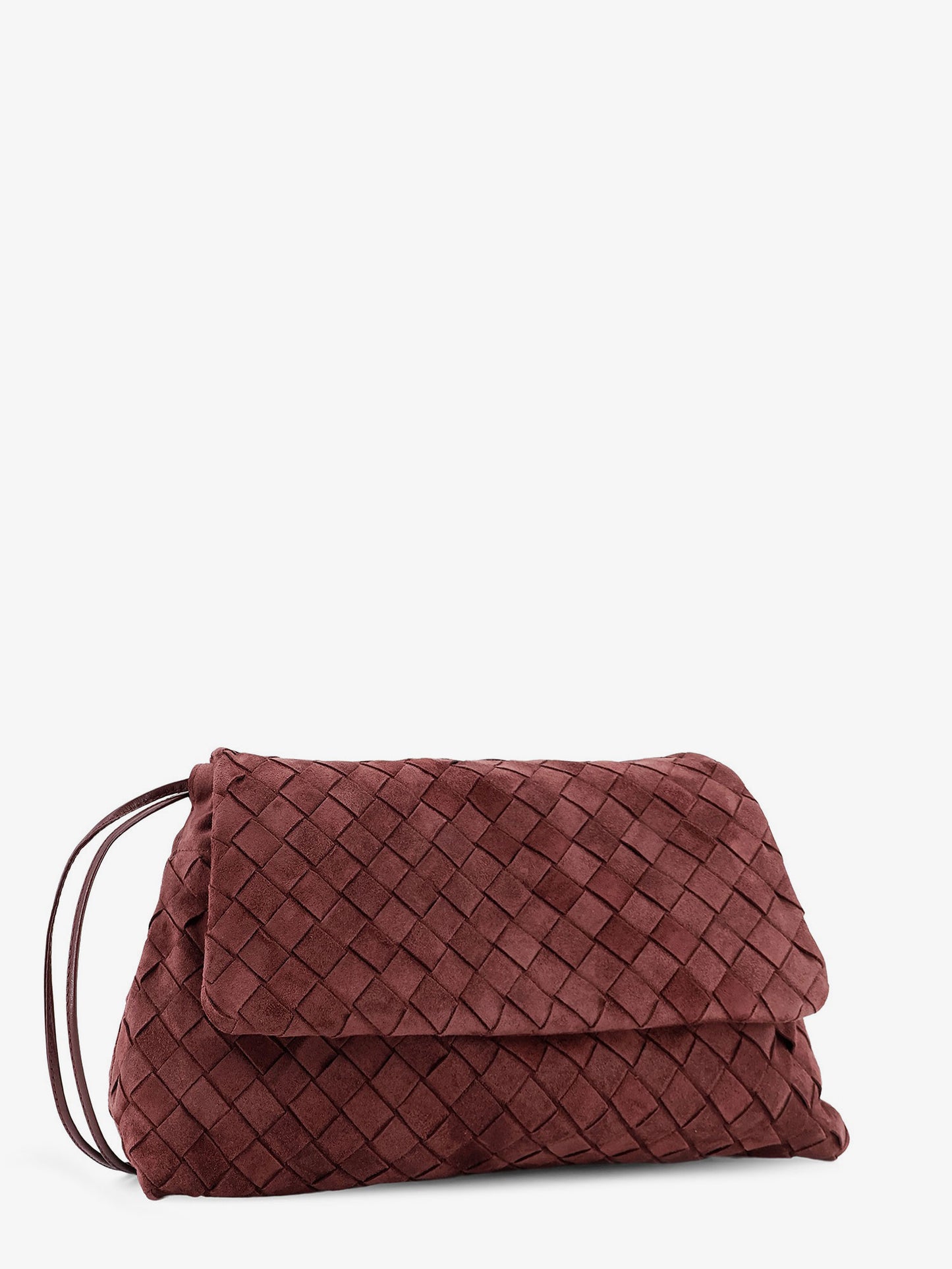 Suede Giorno crossbody bag with Intrecciato motif