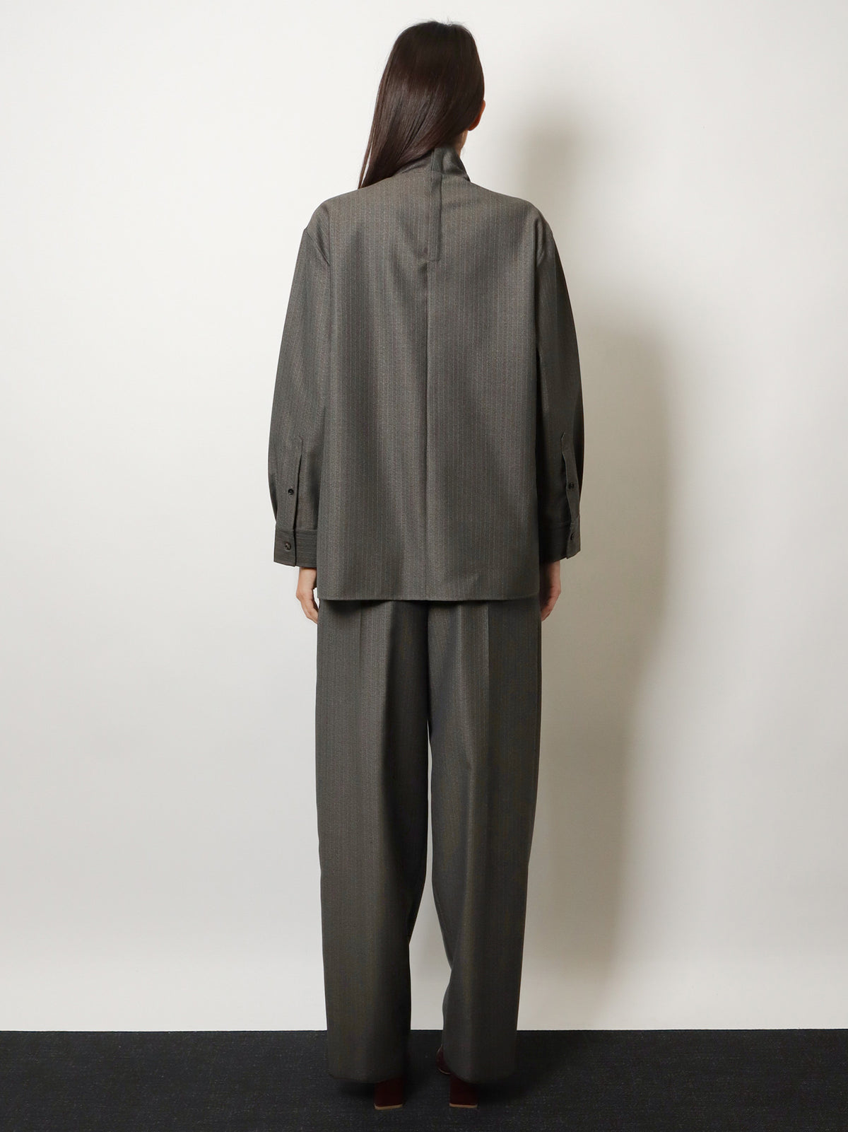 Wool and mohair shirt
