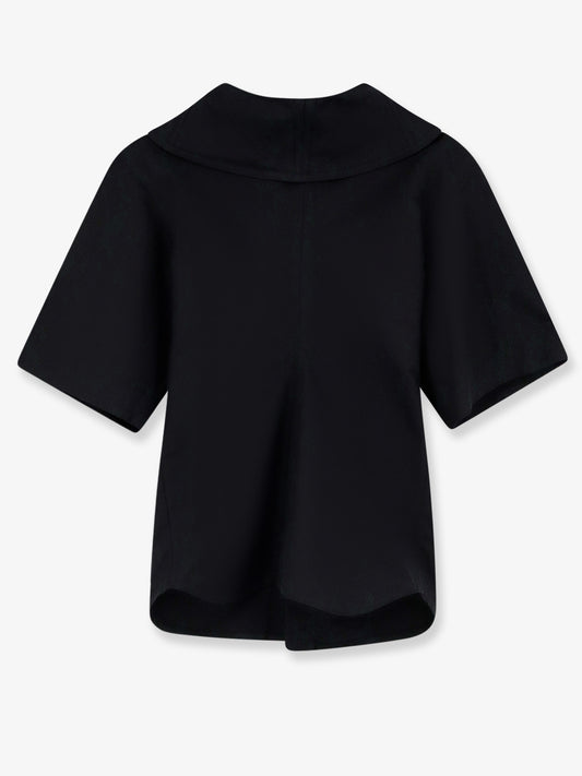 Compact cotton canvas shirt with Square Knot buttons