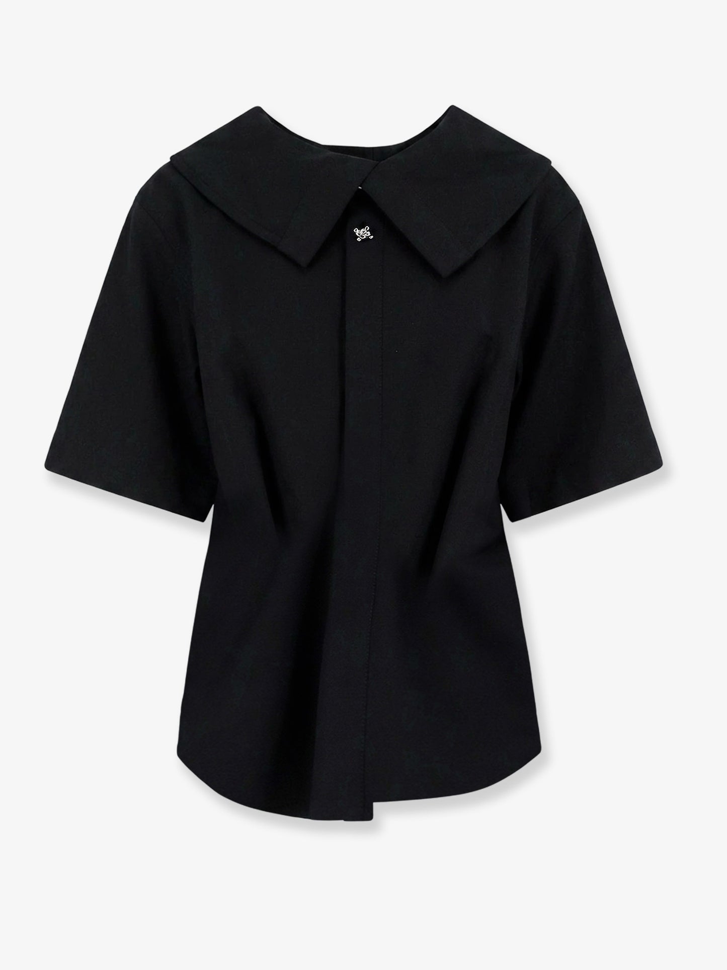 Compact cotton canvas shirt with Square Knot buttons