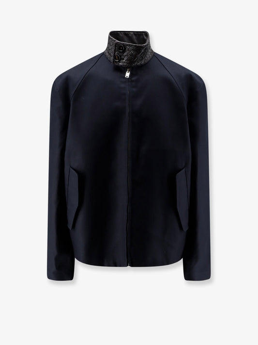 Harrington compact cotton gabardine jacket