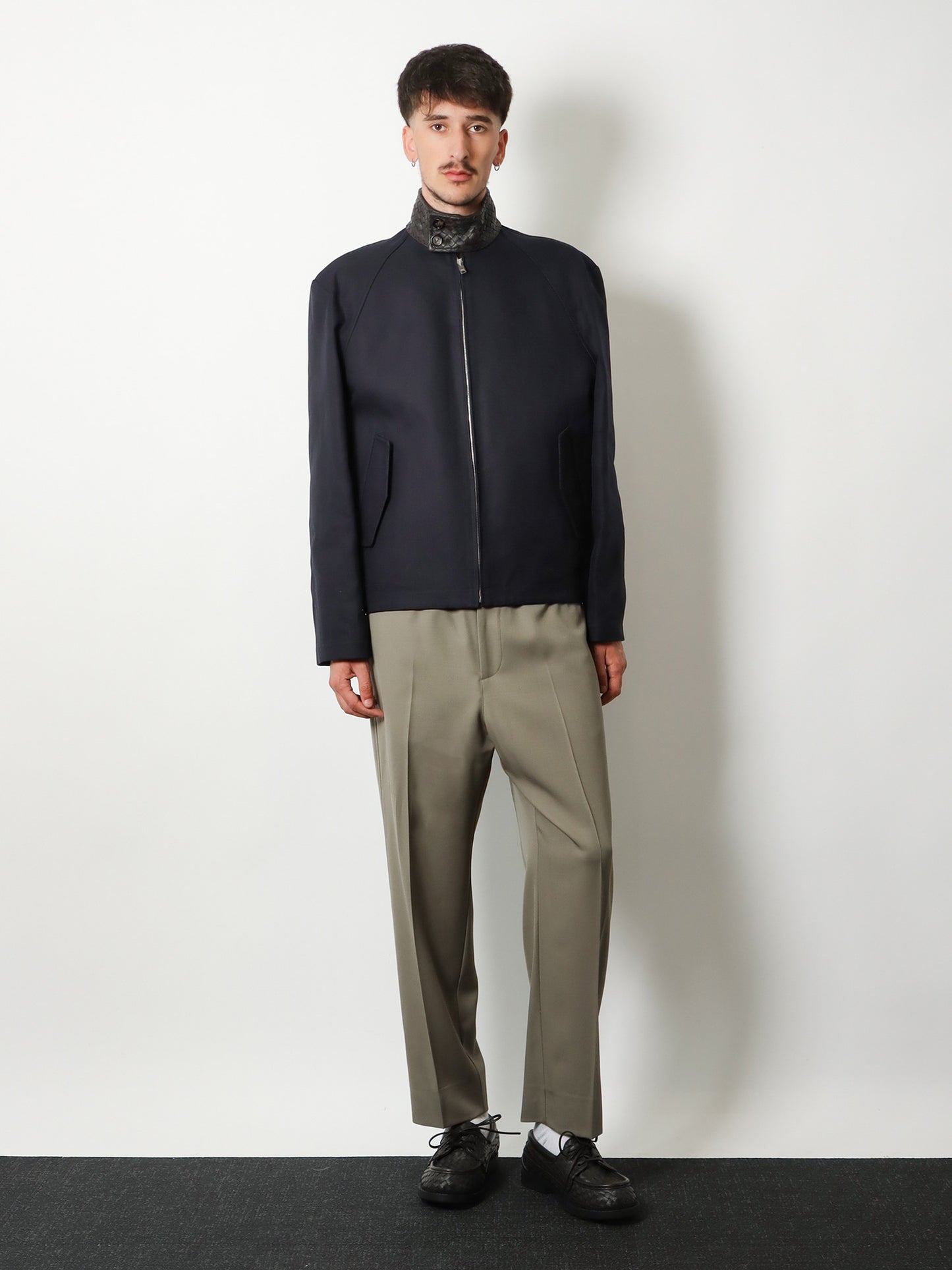 Harrington compact cotton gabardine jacket