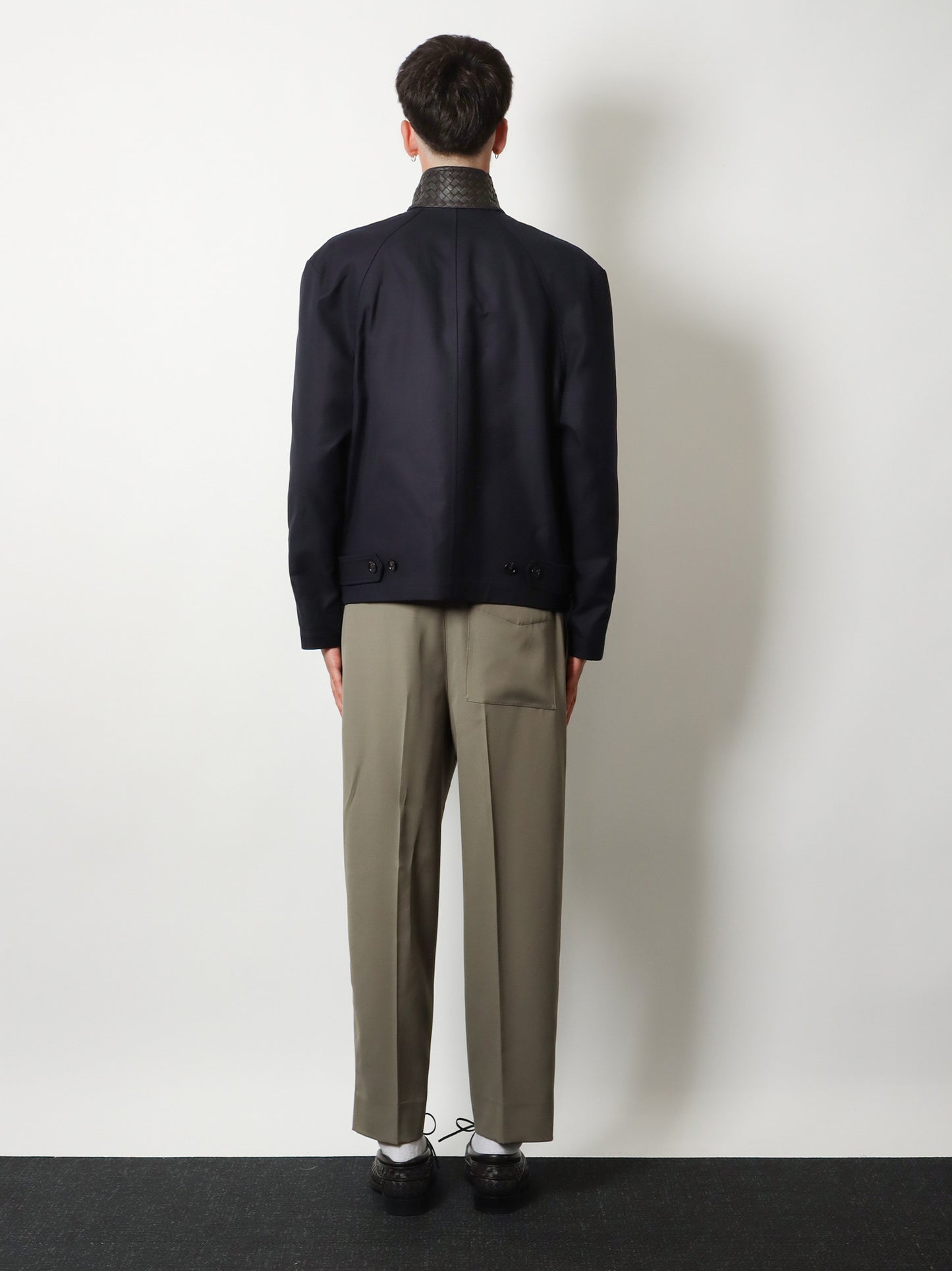 Harrington compact cotton gabardine jacket