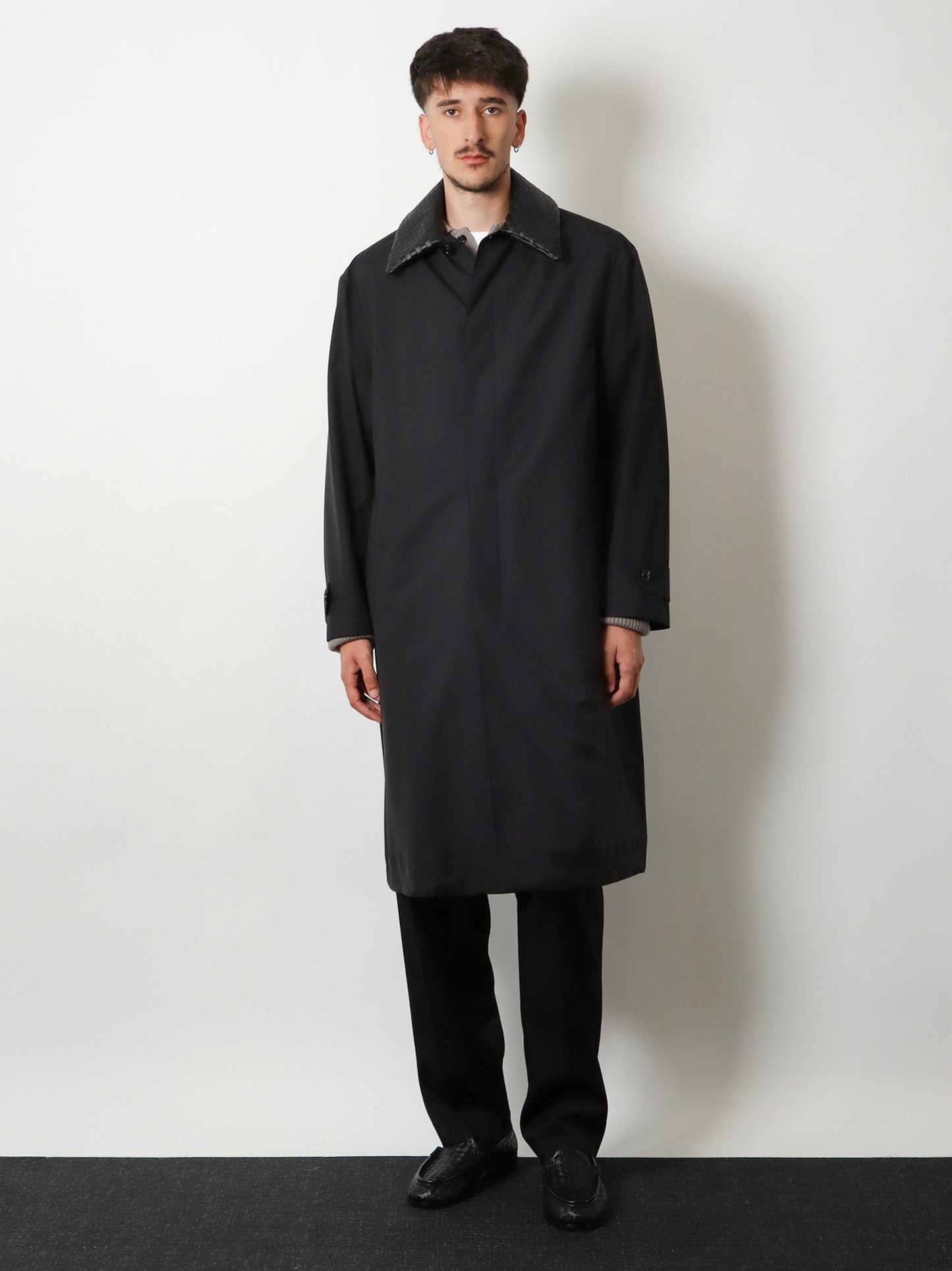 Wool and silk coat