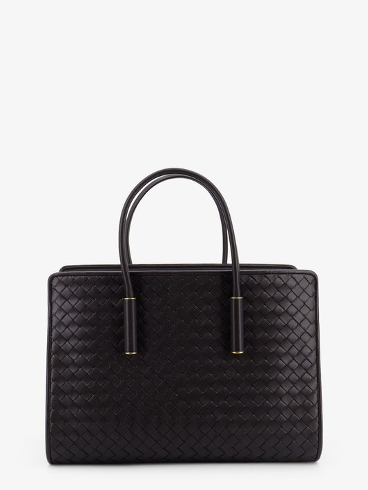 Borsa a mano Barbara in pelle con motivo Intrecciato