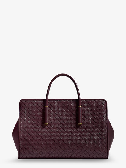 Small leather tote bag with Intrecciato motif thumbnail