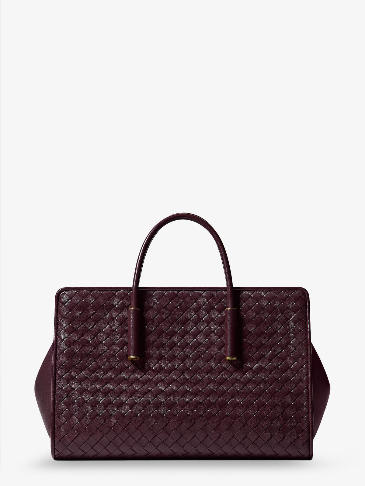 Small leather tote bag with Intrecciato motif
