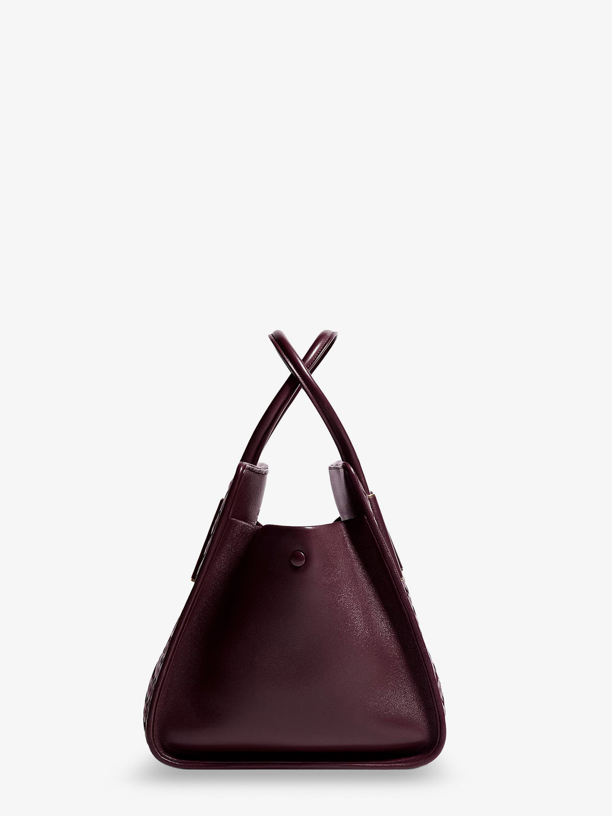 Small leather tote bag with Intrecciato motif