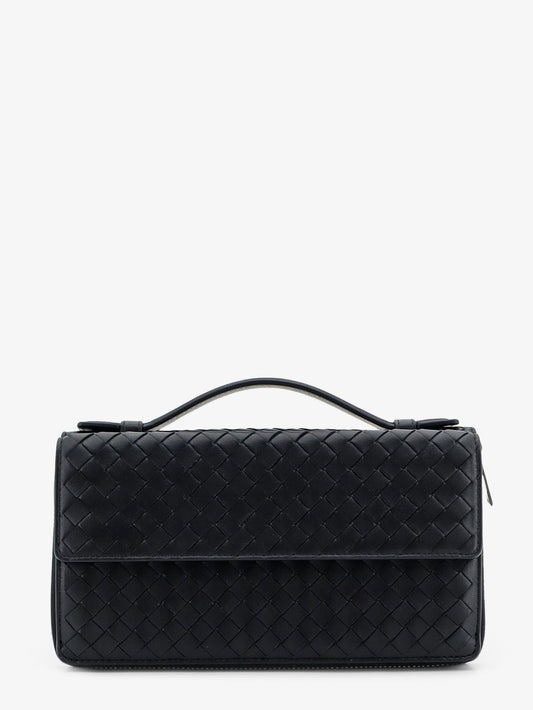 Leather wallet with Intrecciato pattern