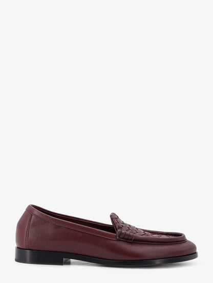 Silenzio leather loafers with Intrecciato pattern thumbnail