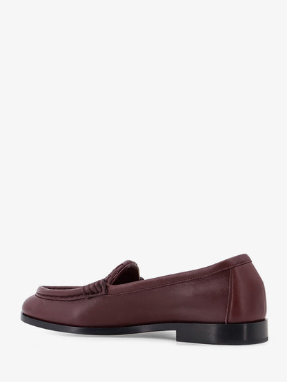 Silenzio leather loafers with Intrecciato pattern thumbnail