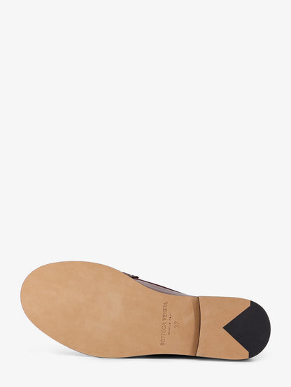 Silenzio leather loafers with Intrecciato pattern thumbnail
