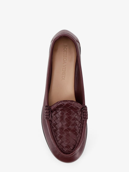 Silenzio leather loafers with Intrecciato pattern thumbnail