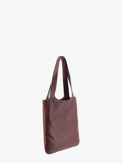 Borsa a spalla Veneto in pelle con motivo Intrecciato thumbnail