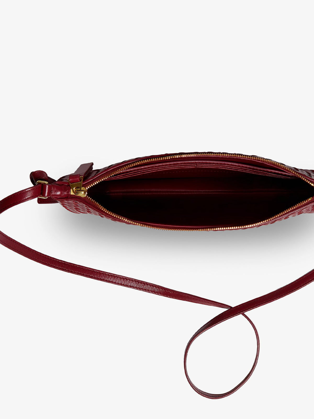 Piccolo Intrecciato Clutch with shoulder strap