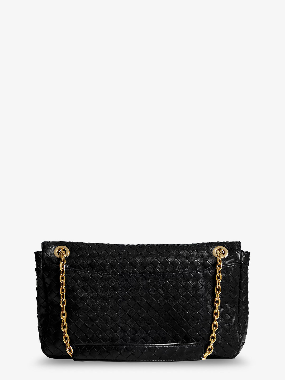 Madison leather shoulder bag with knot detail