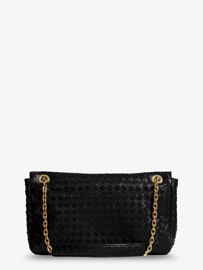 Madison leather shoulder bag with knot detail thumbnail