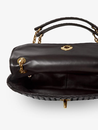 Madison leather shoulder bag with Knot detail thumbnail