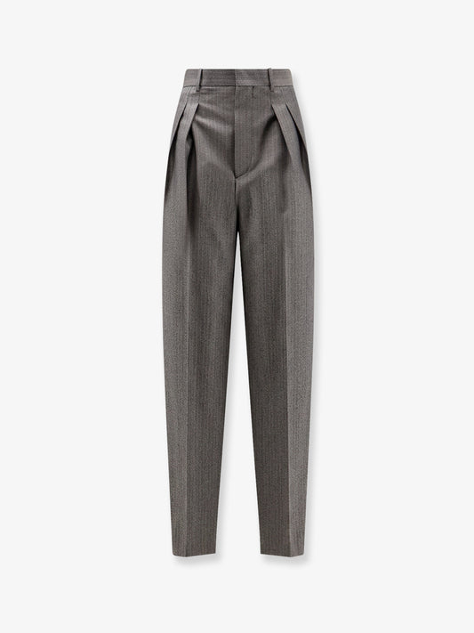 Wool and mohair trousers
