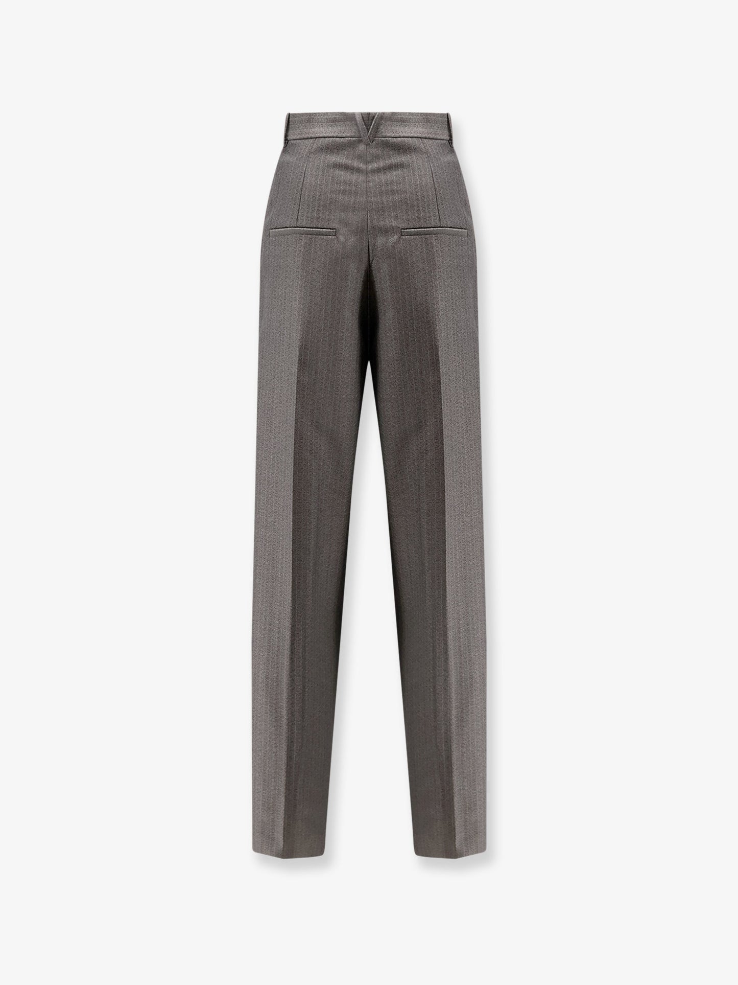 Pantaloni in lana e mohair con pinces