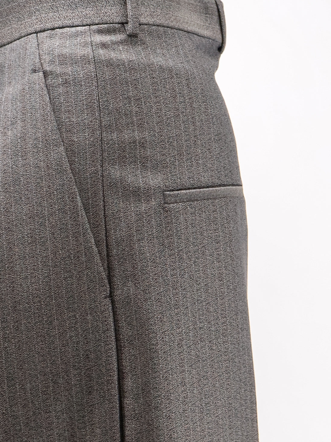 Pantaloni in lana e mohair con pinces