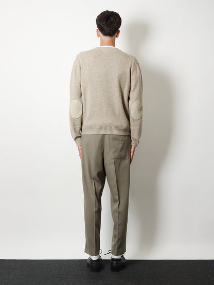 Cashmere blend cardigan with Intreccio patch thumbnail