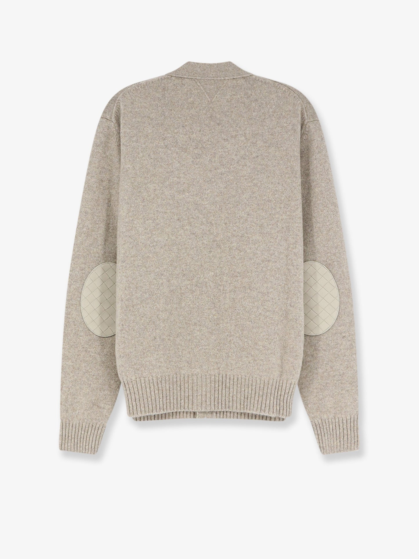 Cardigan in misto cashmere con patch Intreccio