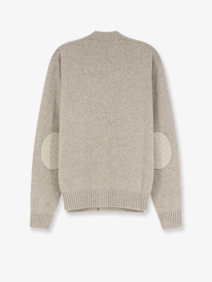 Cardigan in misto cashmere con patch Intreccio thumbnail