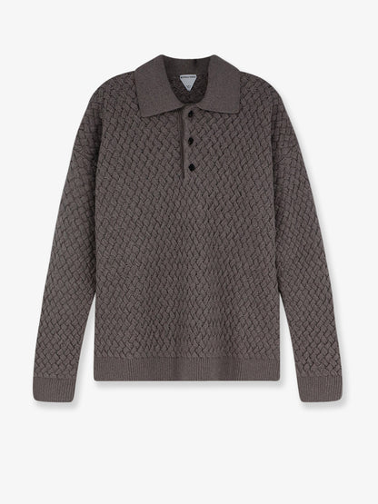 Wool sweater with Intrecciato motif thumbnail