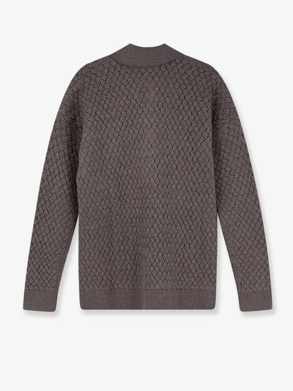 Wool sweater with Intrecciato motif thumbnail