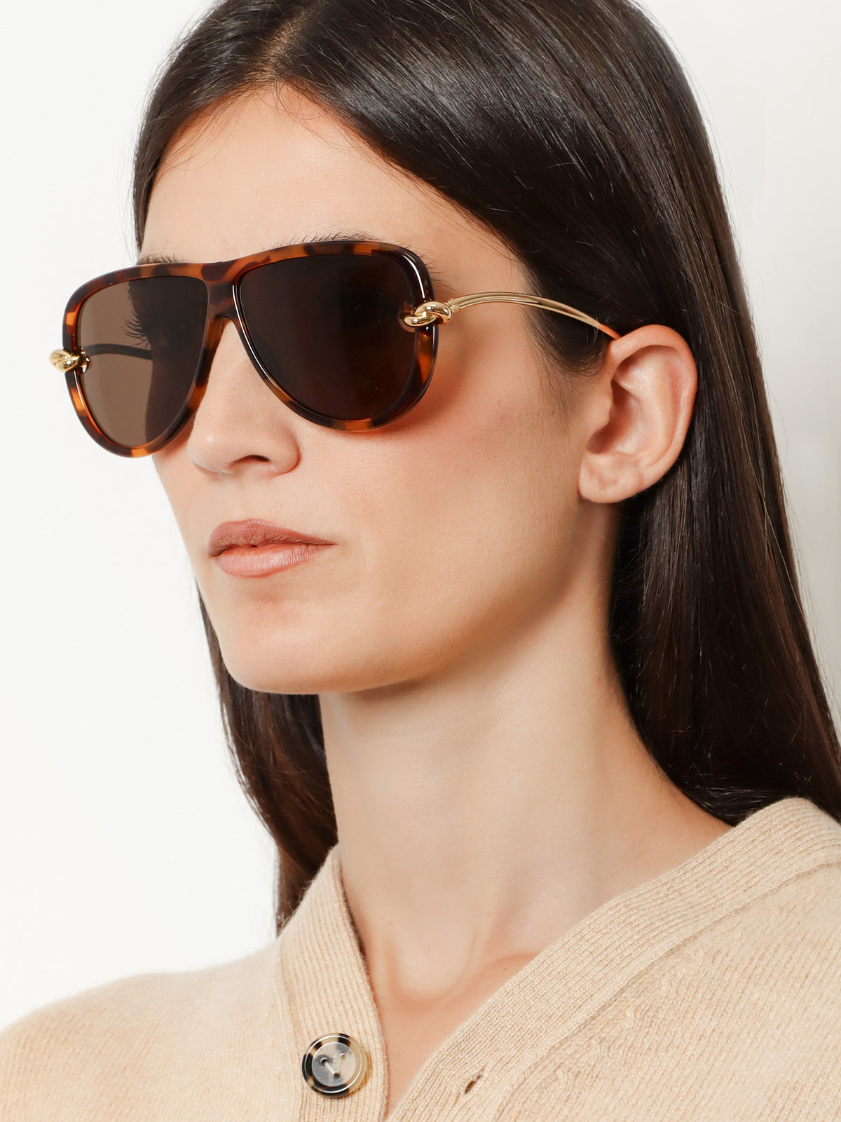 Knot Aviator Acetate Sunglasses