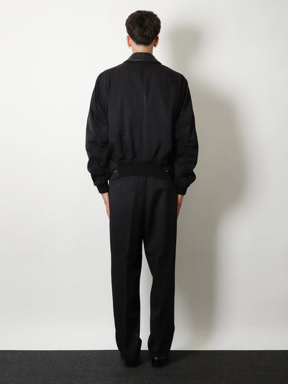 Nylon and cotton jacket with Intrecciato details thumbnail