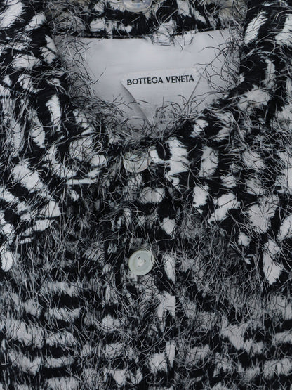Two-tone viscose shirt with fil coupé detailing thumbnail
