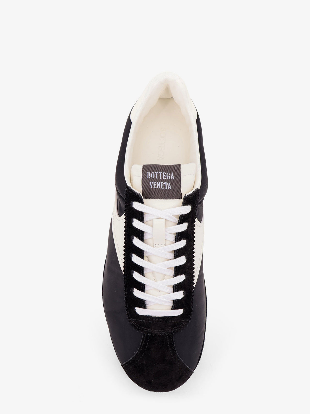 Shot leather and nylon sneakers