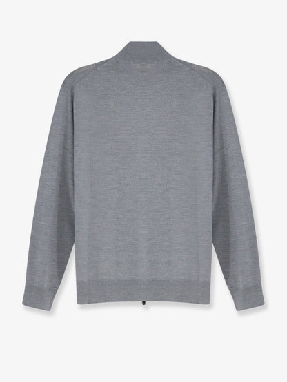 Wool cardigan with zip thumbnail